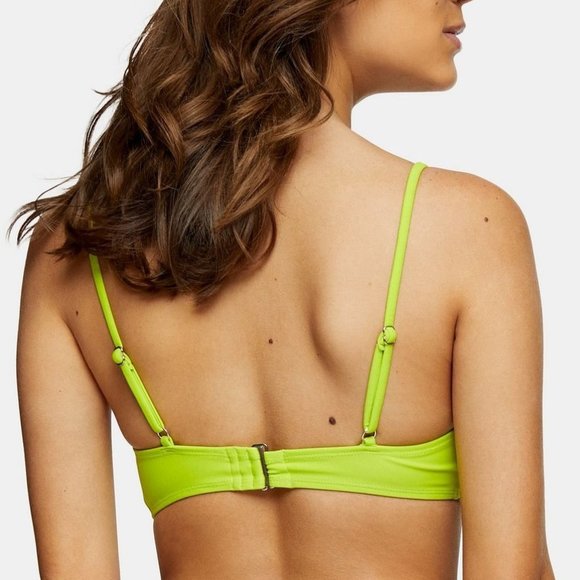 TOPSHOP Double Strap Ring Triangle Bikini Top - Picture 2 of 5